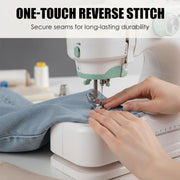 Larkspur | Compact Electric Sewing Machine with 12 Stitch Patterns for Home Sewing Projects