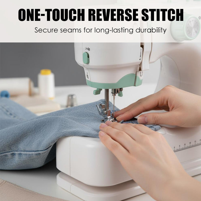 Larkspur | Compact Electric Sewing Machine with 12 Stitch Patterns for Home Sewing Projects