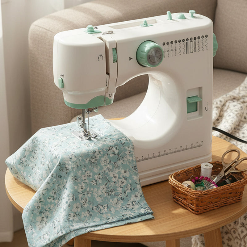 Larkspur | Compact Electric Sewing Machine with 12 Stitch Patterns for Home Sewing Projects