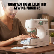 Larkspur | Compact Electric Sewing Machine with 12 Stitch Patterns for Home Sewing Projects