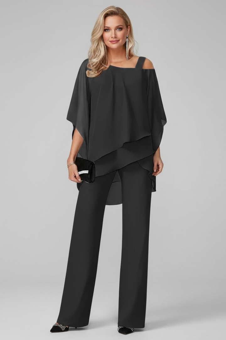 Lauren | Off-Shoulder Flowing Wide-Leg Jumpsuit