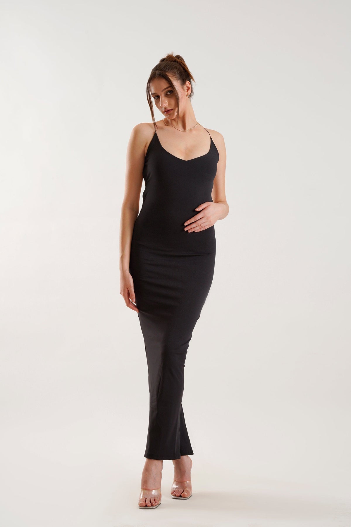 Layla | Fitted Backless Maxi Dress