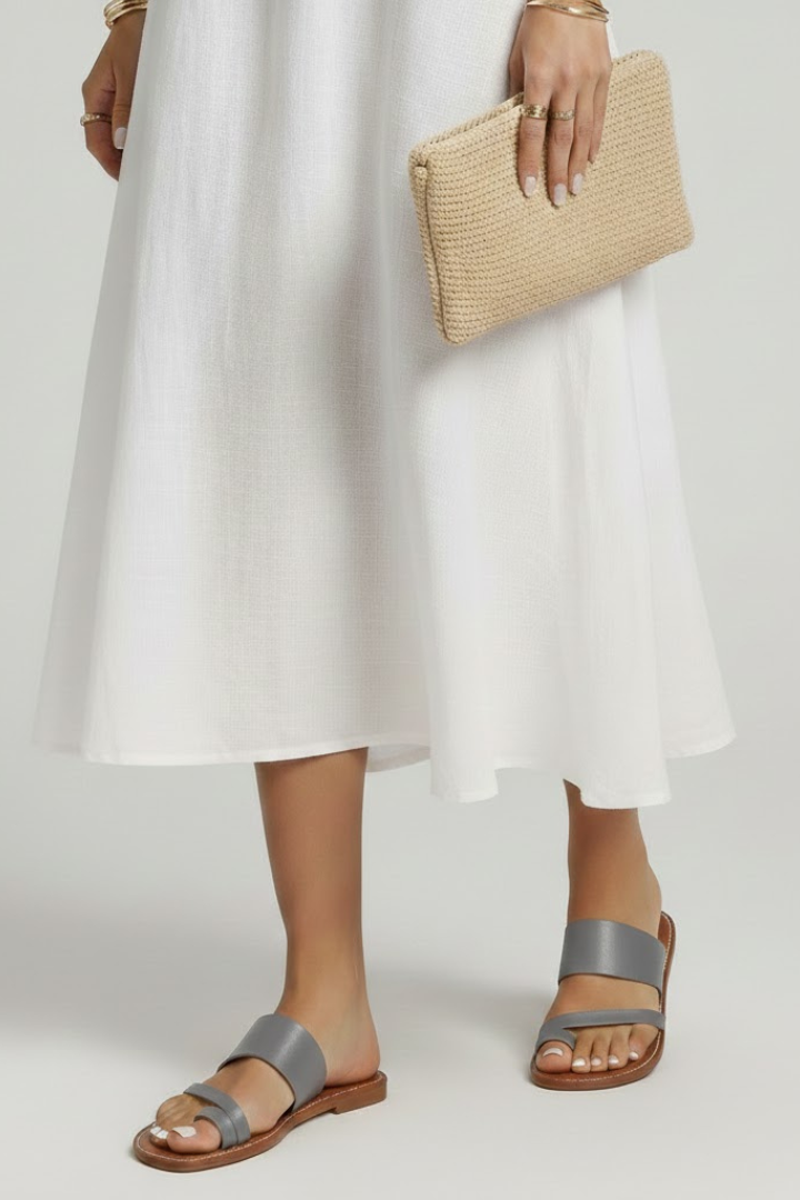 Leona | Slip-On Buckle Strap Sandals