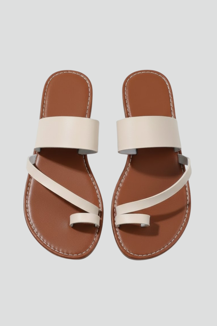 Leona | Slip-On Buckle Strap Sandals