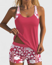 Leticia | Relaxed Fit Floral Print Tankini Top