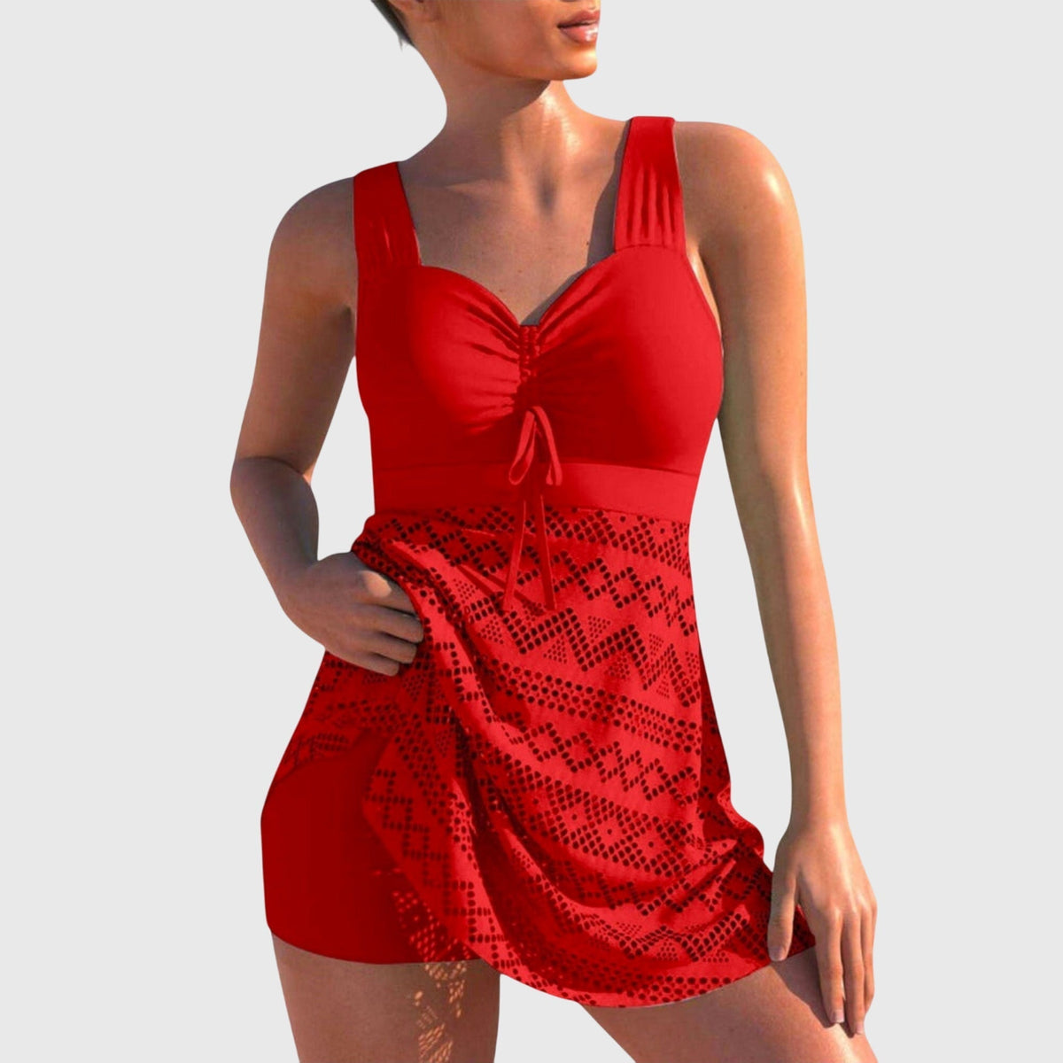 Lottie | Modest Two-Piece Skirted Swimsuit Set
