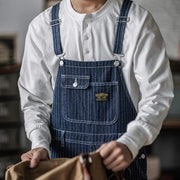 Louis | Slim Fit Indigo Denim Overalls