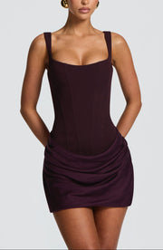 Louisa | Tailored Draped Mini Dress