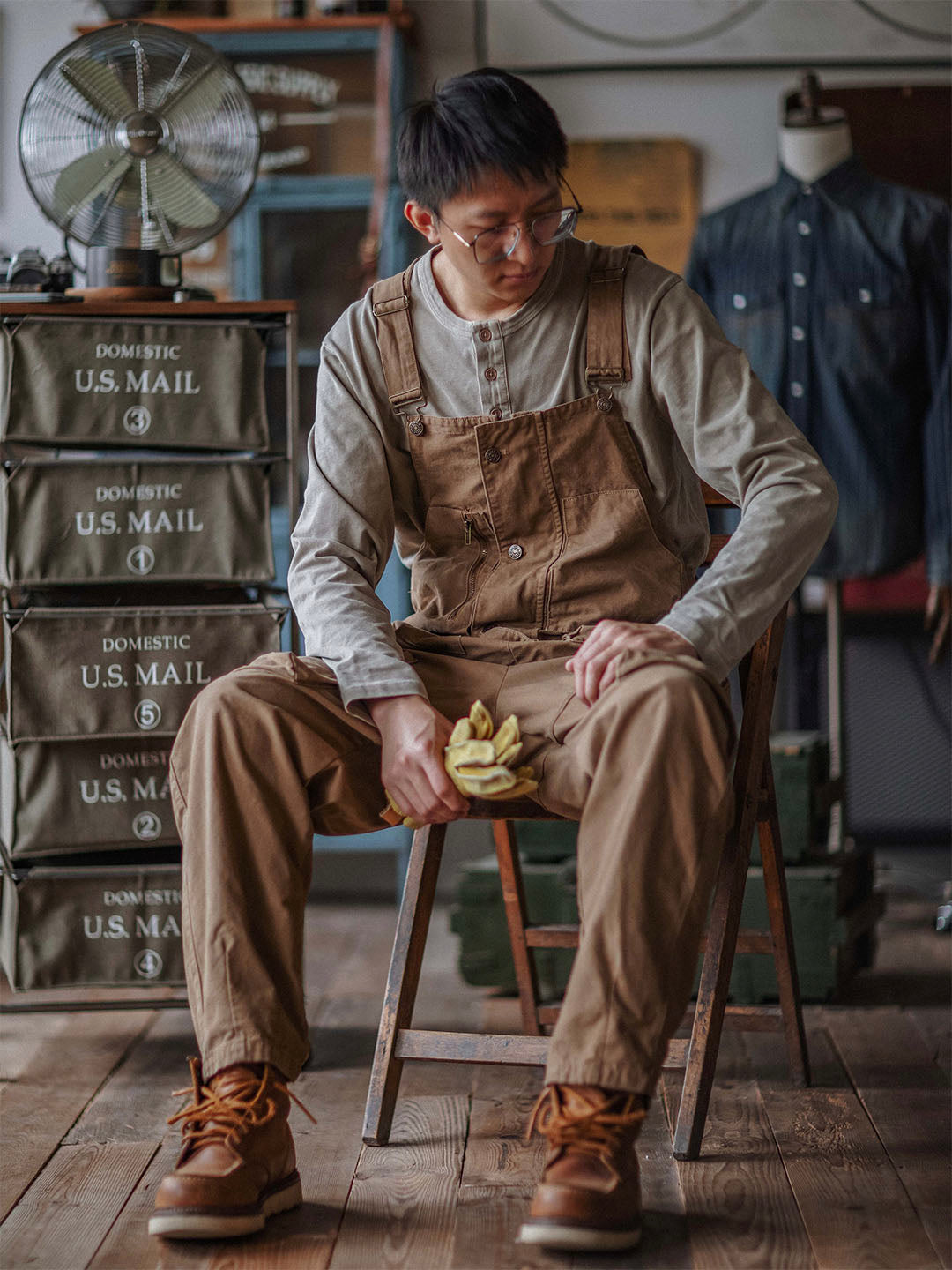 Luna | Relaxed Fit Canvas Overalls