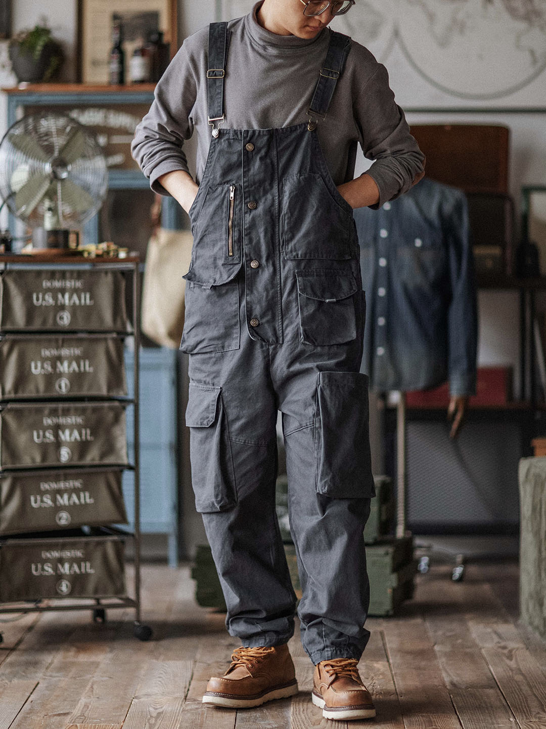 Luna | Relaxed Fit Canvas Overalls