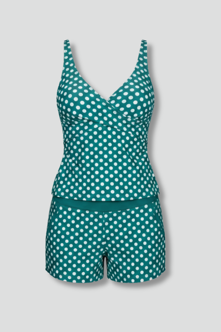 Mabel | Relaxed Fit Tankini Top and Shorts Set