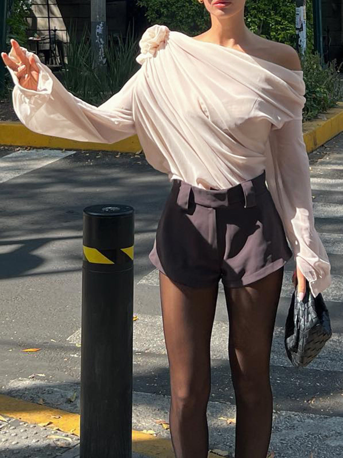 Magnolia | Asymmetrical One-Shoulder Festival Outfit Blouse