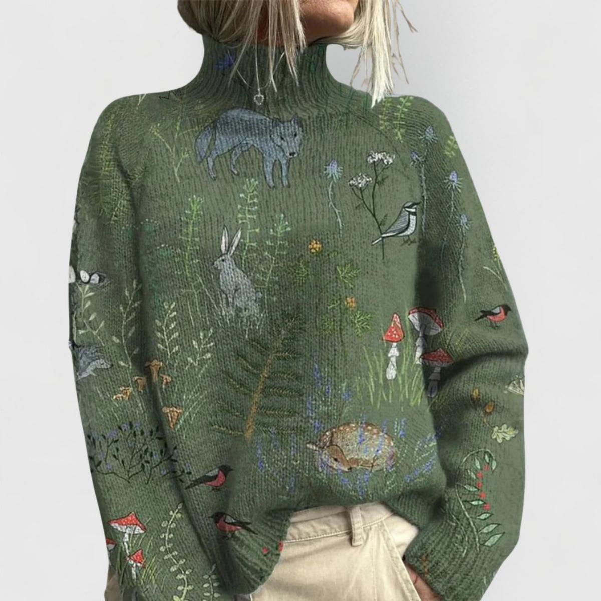 Maison | Relaxed Fit Turtleneck Sweater