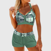 Margot | Ribbed High-Waisted Bikini Set