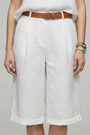 Mariana | High Waist Tailored Cuffed Shorts