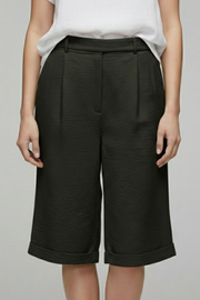 Mariana | High Waist Tailored Cuffed Shorts