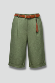 Mariana | High Waist Tailored Cuffed Shorts
