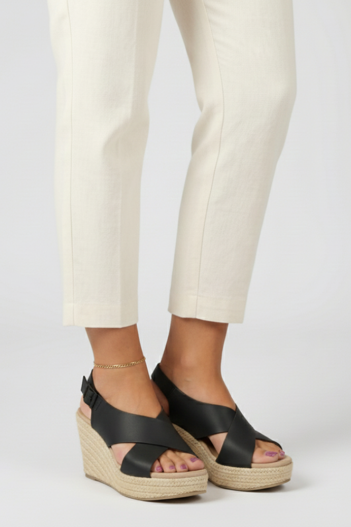 Mariella | Wedge Crossover Slingback Sandals