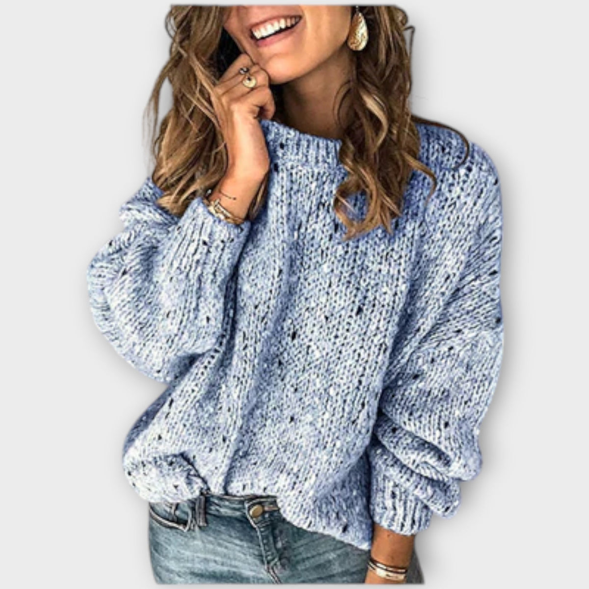 Marlene | Relaxed Fit Long Sleeve Knitted Jumper