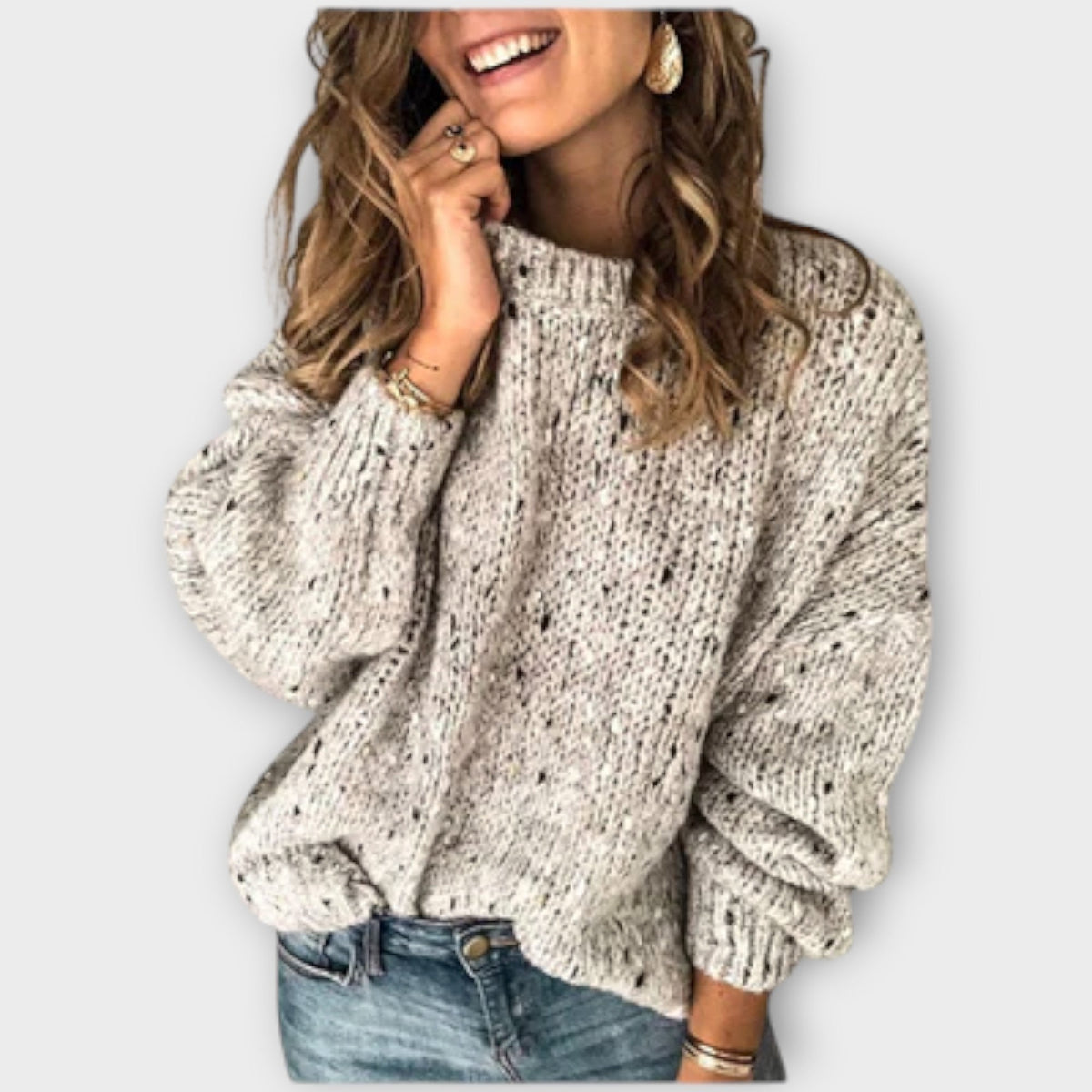 Marlene | Relaxed Fit Long Sleeve Knitted Jumper
