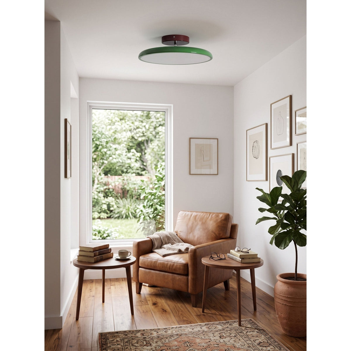 Matte Black Adjustable Ceiling Lamp with Soft Diffused Light – Ideal for Living Room or Bedroom
