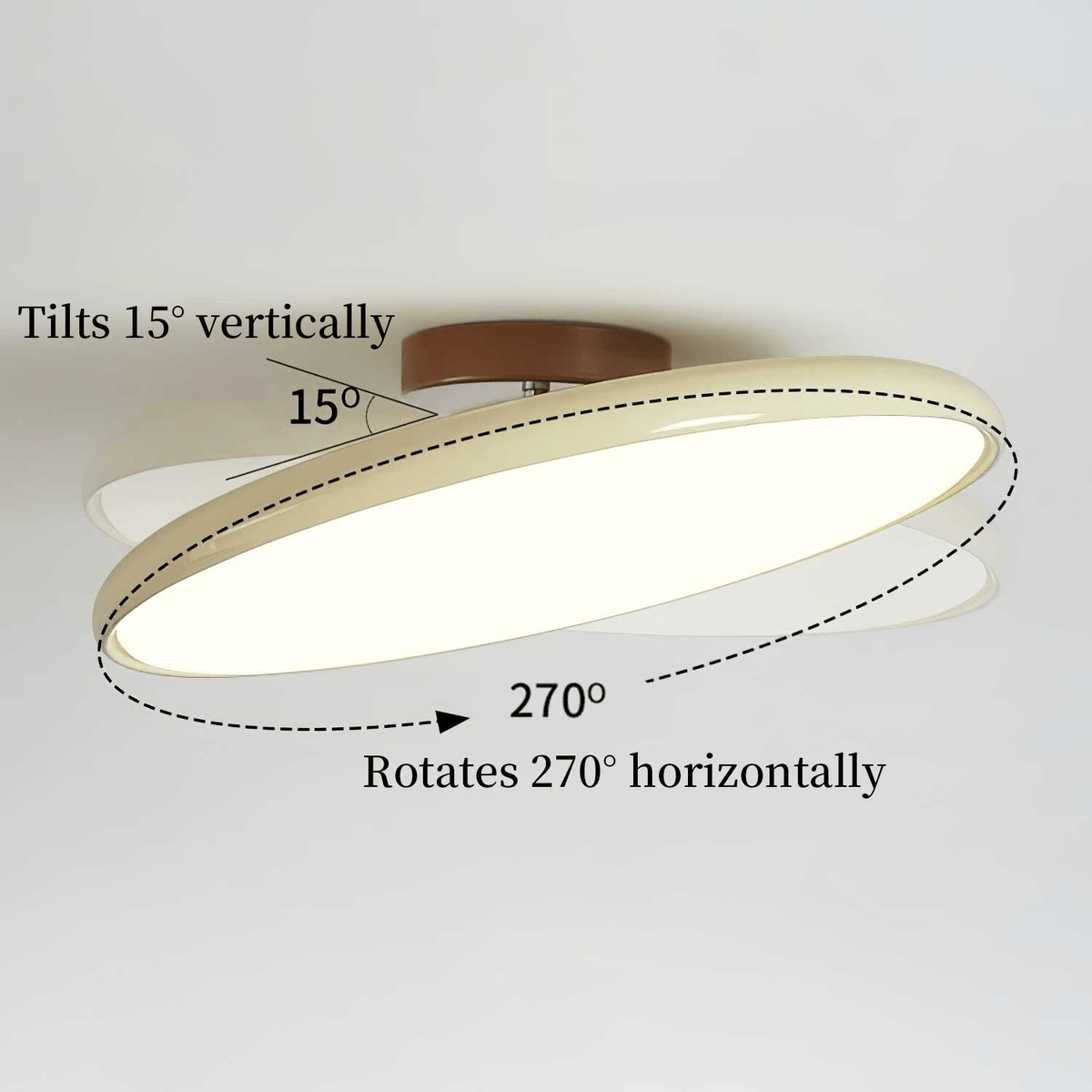 Matte Black Adjustable Ceiling Lamp with Soft Diffused Light – Ideal for Living Room or Bedroom