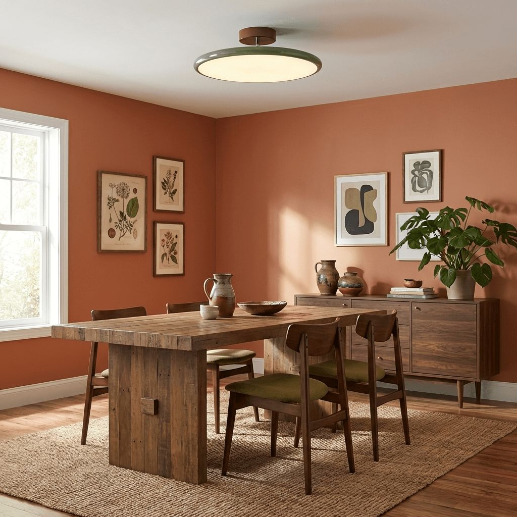 Matte Black Adjustable Ceiling Lamp with Soft Diffused Light – Ideal for Living Room or Bedroom