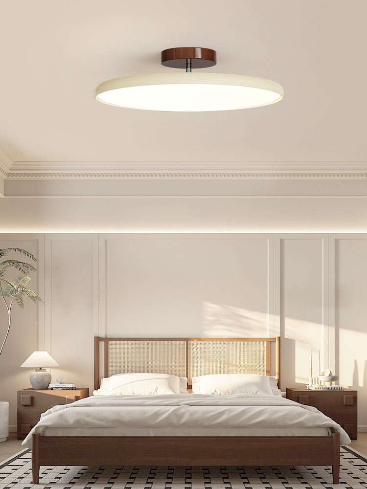 Matte Black Adjustable Ceiling Lamp with Soft Diffused Light – Ideal for Living Room or Bedroom