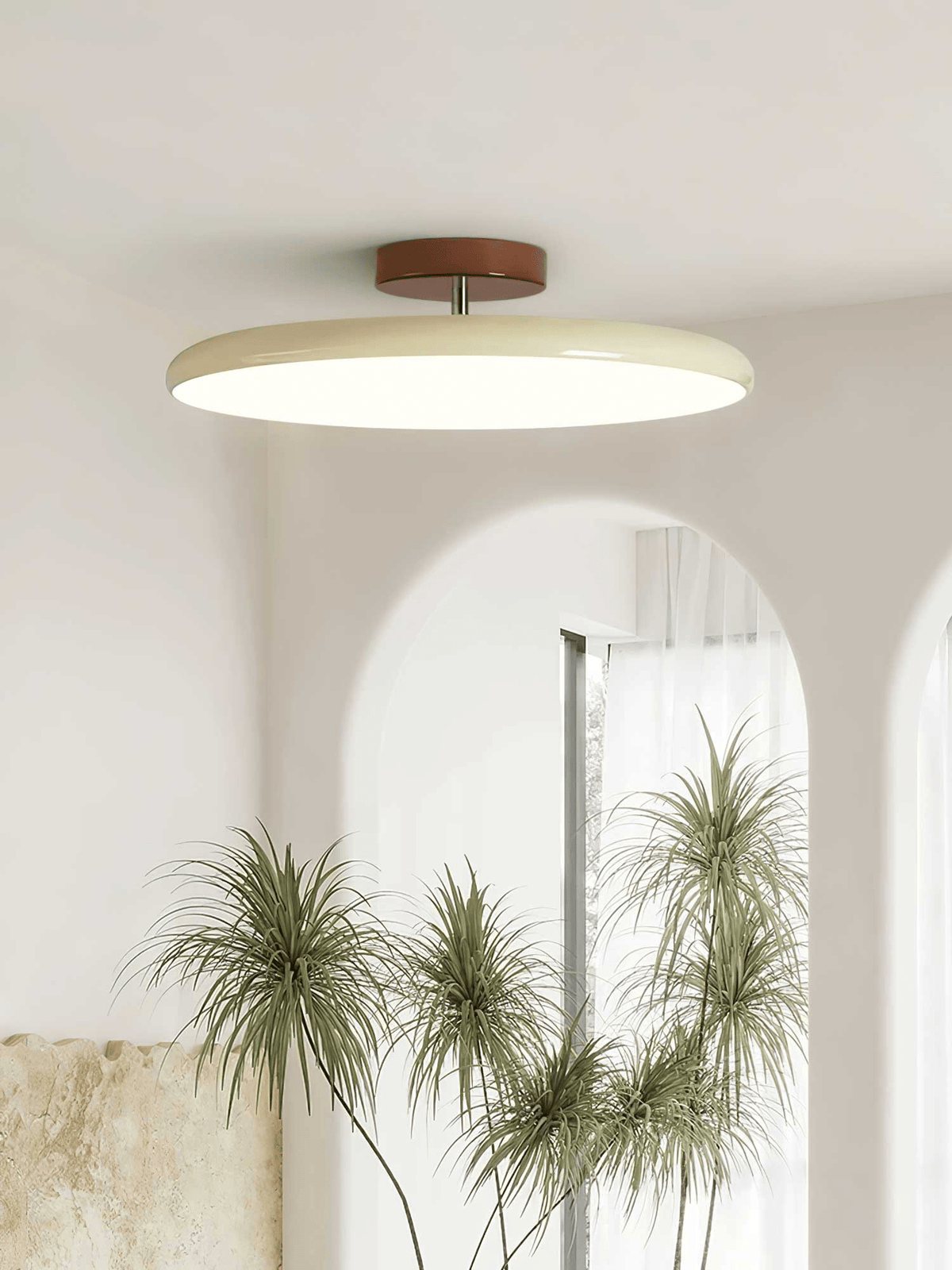 Matte Black Adjustable Ceiling Lamp with Soft Diffused Light – Ideal for Living Room or Bedroom