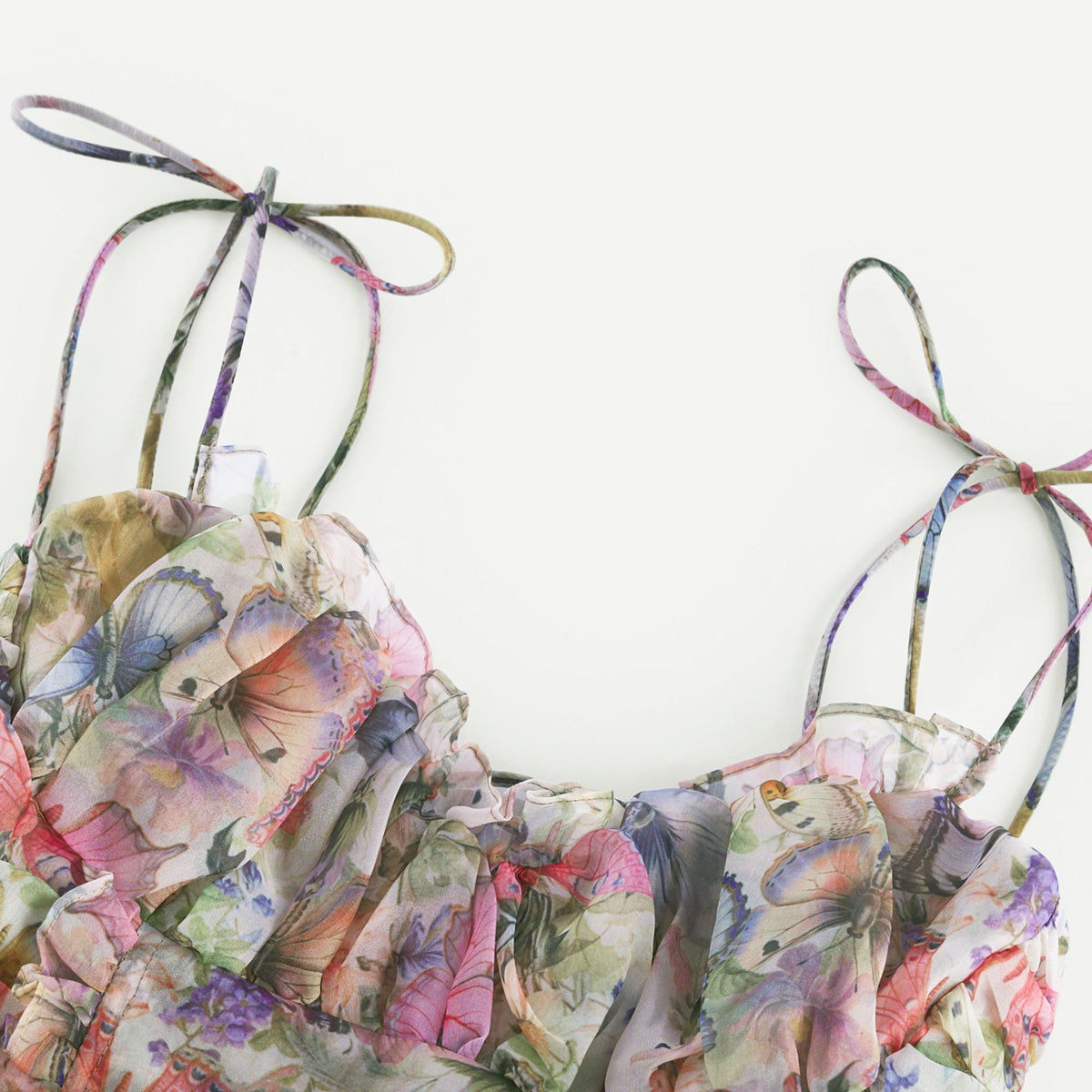 Meredith | Bustier Fit Floral Print Pleated Mini Summer Dress