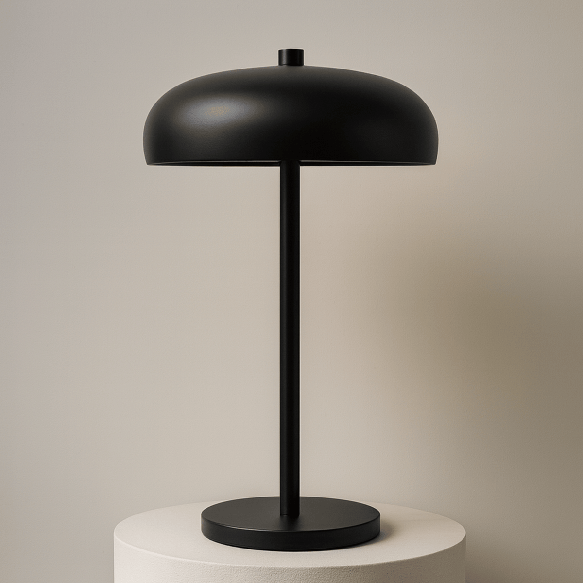 Metal Dome Table Lamp with LED Touch Control – Ideal for Bedroom or Office
