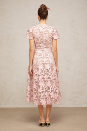 Milena | Flared Fit Guipure Lace Wedding Guest Dress