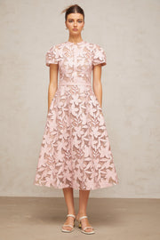 Milena | Flared Fit Guipure Lace Wedding Guest Dress