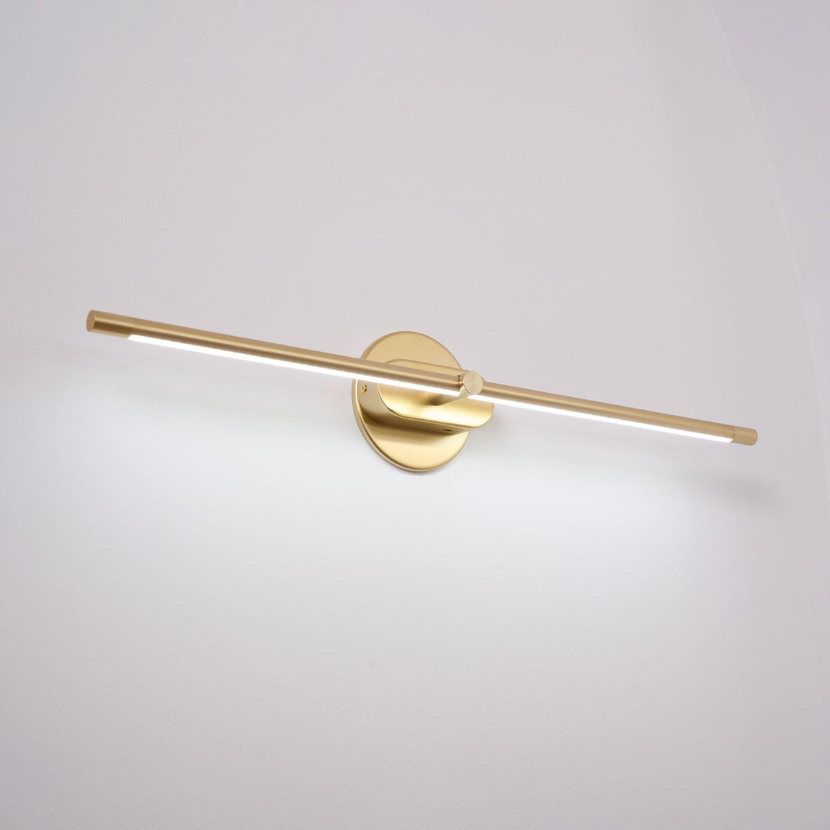 Minimalist Metal Rechargeable Wall Lamp with Linear Light – Ideal for Bedroom or Hallway
