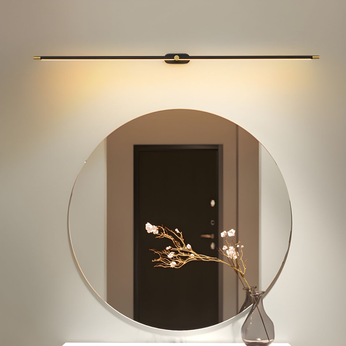 Minimalist Metal Rechargeable Wall Lamp with Linear Light – Ideal for Bedroom or Hallway