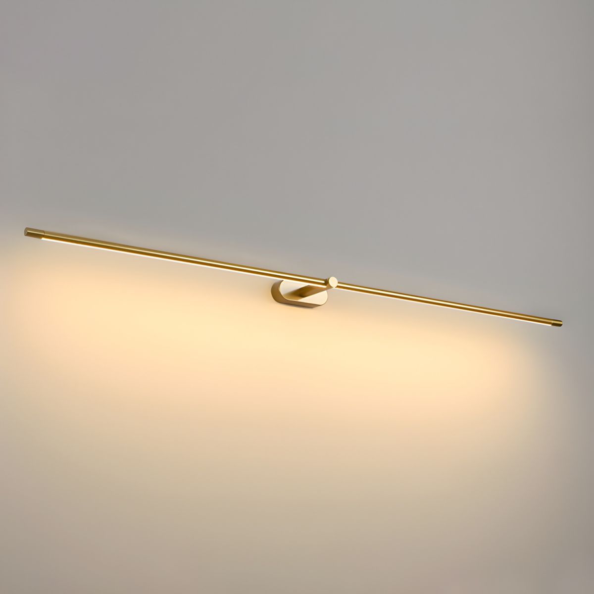Minimalist Metal Rechargeable Wall Lamp with Linear Light – Ideal for Bedroom or Hallway