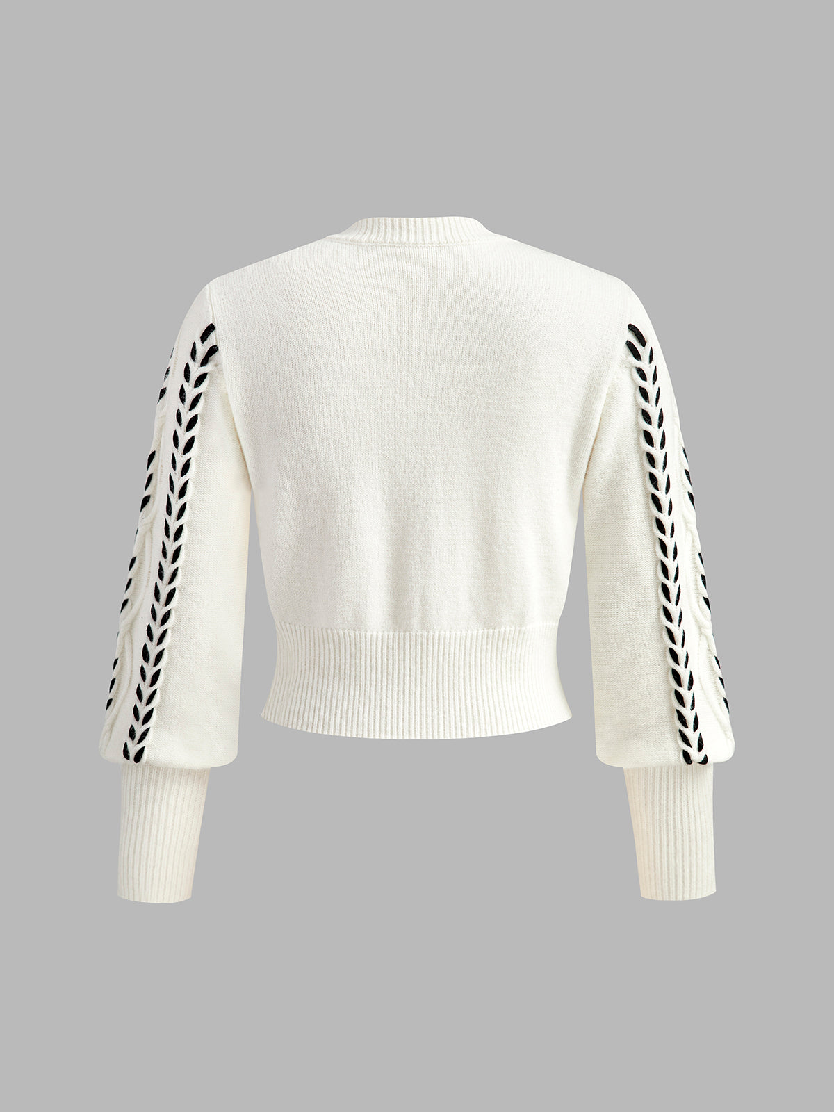 Miranda | Cinched Waist Contrast Binding Sweater