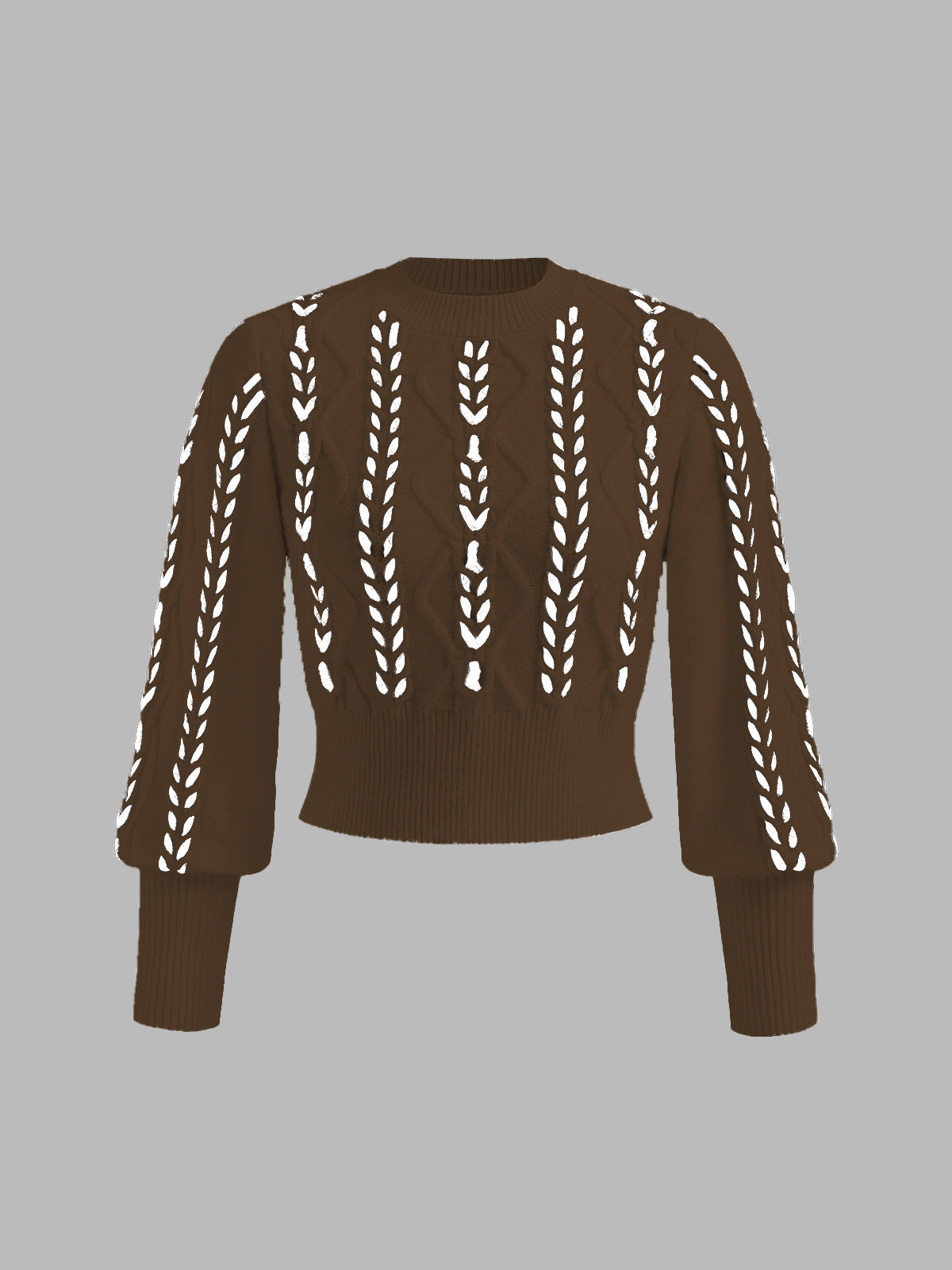 Miranda | Cinched Waist Contrast Binding Sweater
