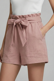 Miranda | Tie Waist Relaxed Fit Shorts With Pockets