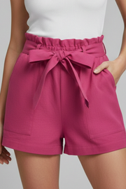 Miranda | Tie Waist Relaxed Fit Shorts With Pockets