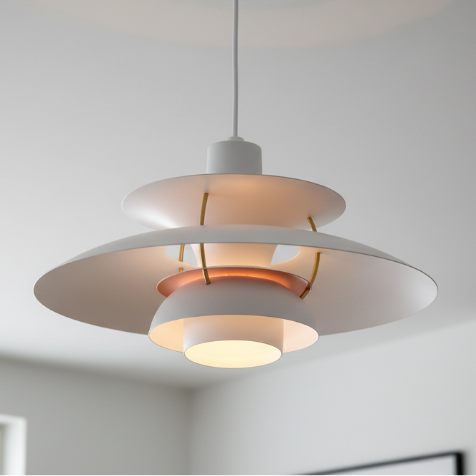 Modern Metal Ceiling Lamp with Ambient Light – Ideal for Living Room or Bedroom
