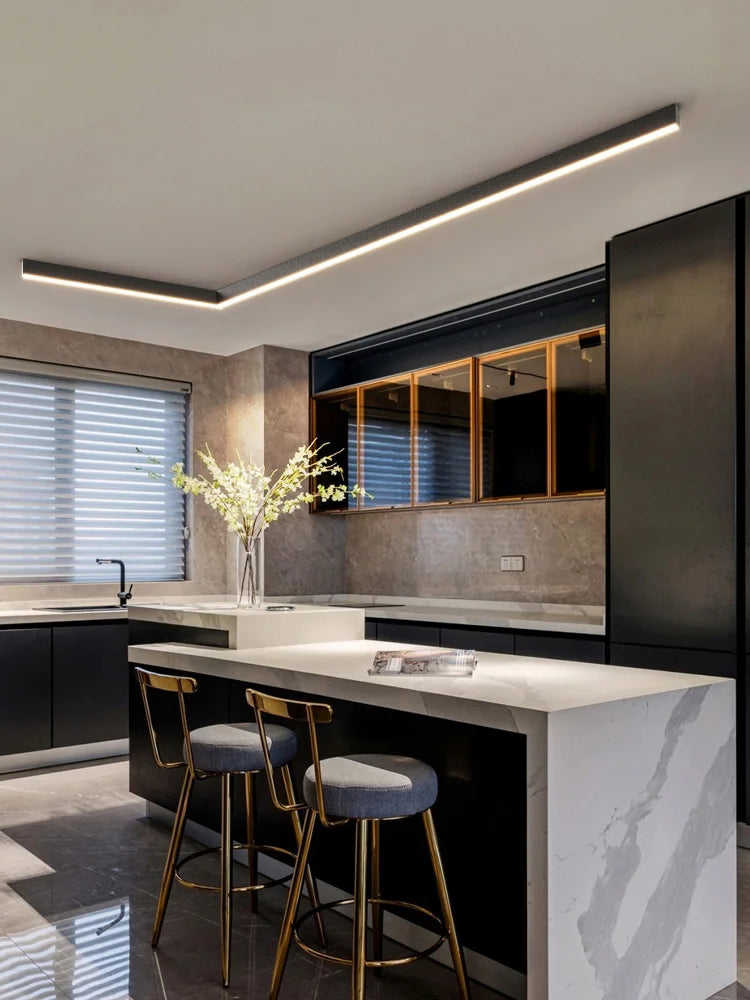 Modern Metal Ceiling Lamp with LED Lighting – Ideal for Balcony or Patio