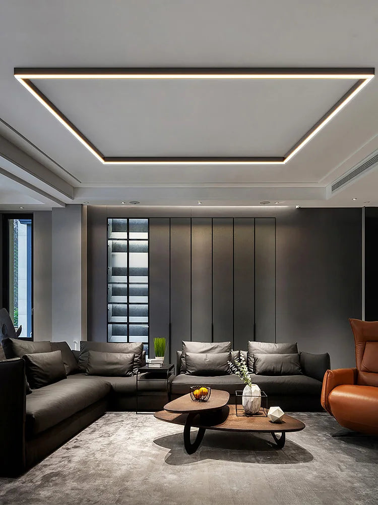 Modern Metal Ceiling Lamp with LED Lighting – Ideal for Balcony or Patio