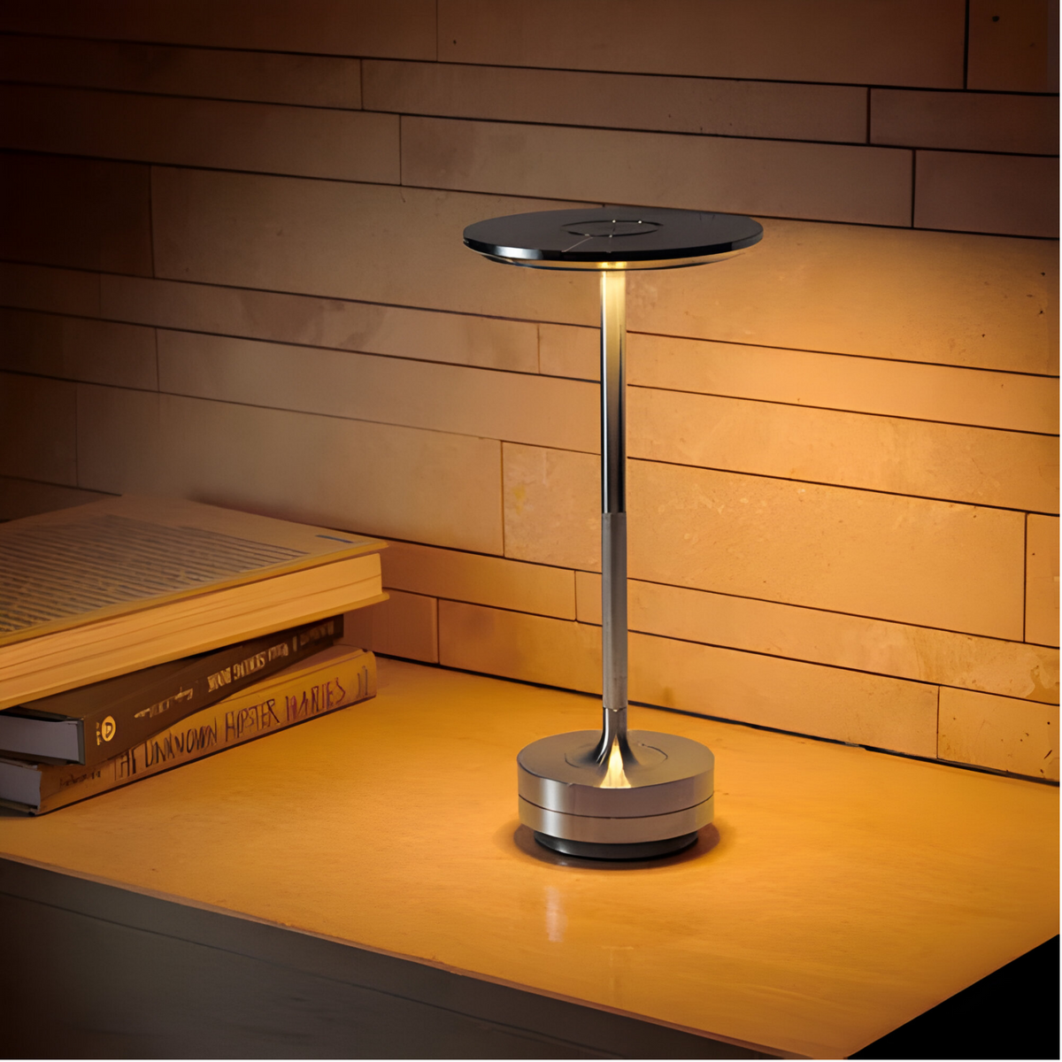 Modern Metal Wireless Table Lamp with Touch Control – Ideal for Bedroom or Office