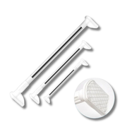 Morristown | Telescopic Shower Curtain Rod with Adjustable Length for Toolless Installation