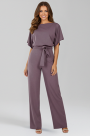 Nadia | Tie-Belt Wide-Leg Jumpsuit