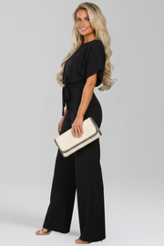 Nadia | Tie-Belt Wide-Leg Jumpsuit