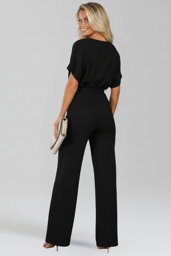 Nadia | Tie-Belt Wide-Leg Jumpsuit