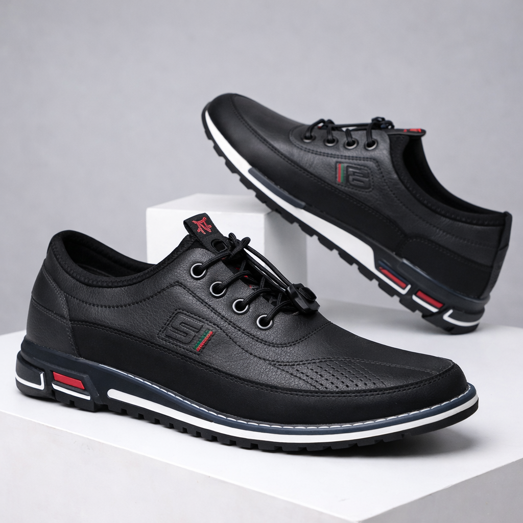 Naomi | Classic Leather Low-Top Sneakers