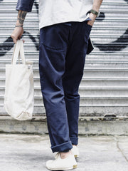Nash | Straight Fit Cotton Casual Pants